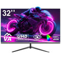 Gawfolk 32 Inch 4K UHD Monitor, 3840×2160, 100% sRGB, 178° Wide View, DP/HDMI, VESA 100x100 Wall Mount, Black