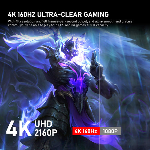 Gawfolk 27" 4K 160Hz IPS Gaming Monitor, AMD FreeSync, 120% sRGB, Adjustable Stand, HDMI 2.1/DP 1.4